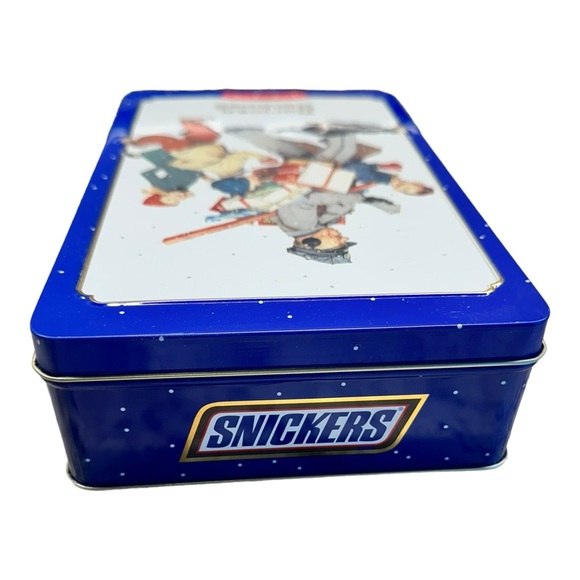 Vintage Snickers Norman Rockwell Christmas Limited Edition Canister Tin 1996 - Picture 5 of 7